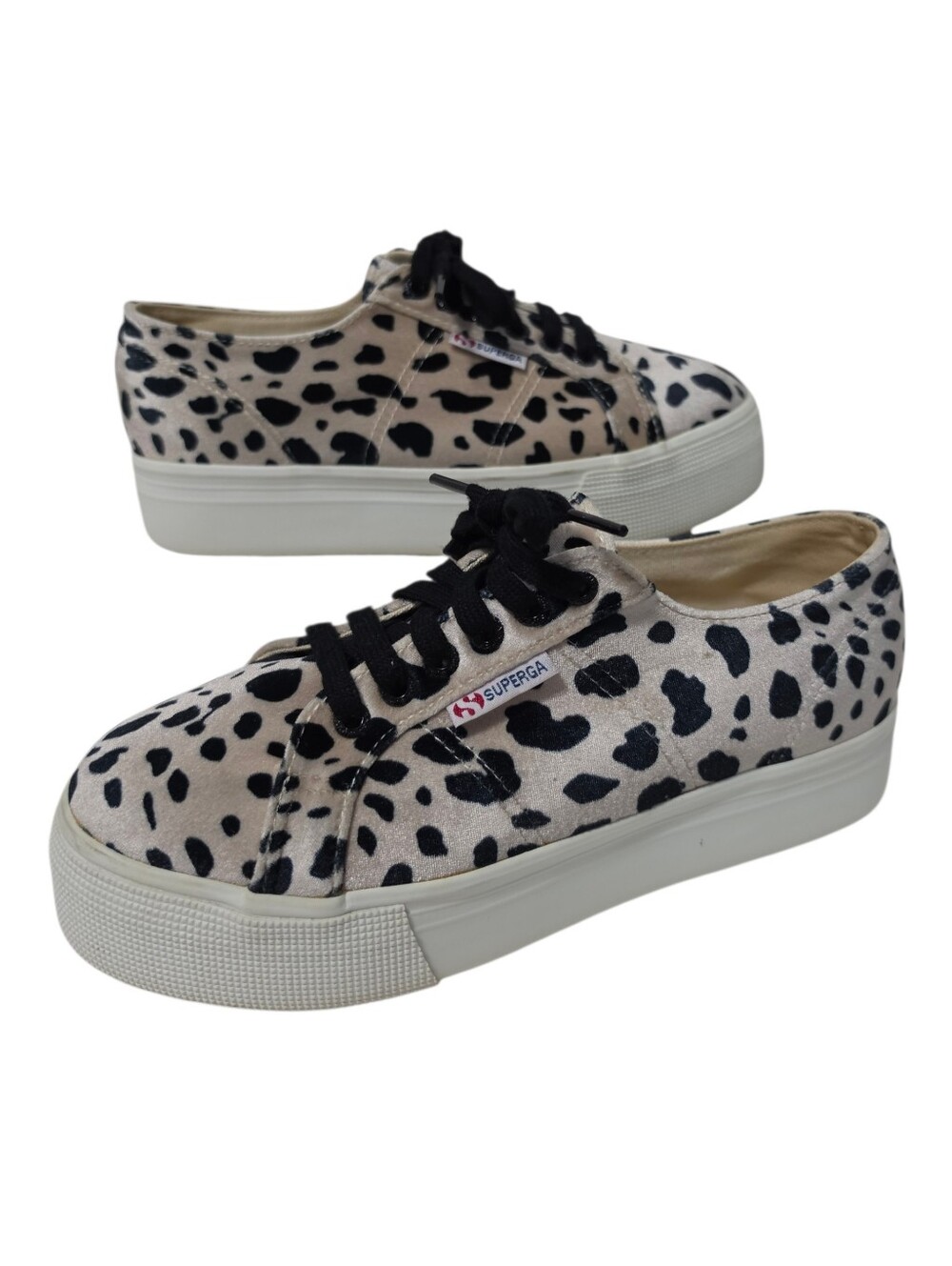 Superga 2790 Fanvelvetw Dalmation Mobwife Chunky Streetwear Sneaker Sz 8.5 (US)